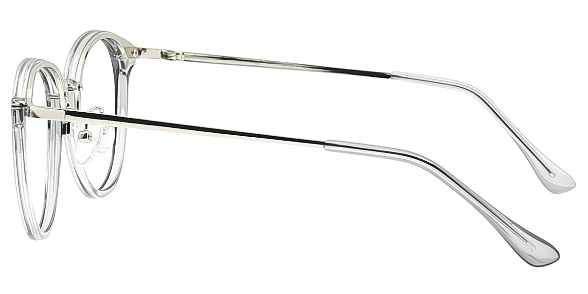 Gray Oval Elegant TR90 Eyeglasses