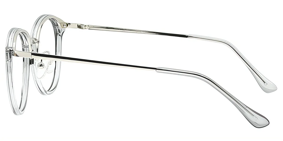 Gray Oval Elegant TR90 Eyeglasses
