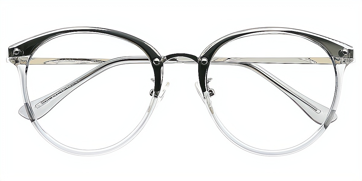 Gray Oval Elegant TR90 Eyeglasses