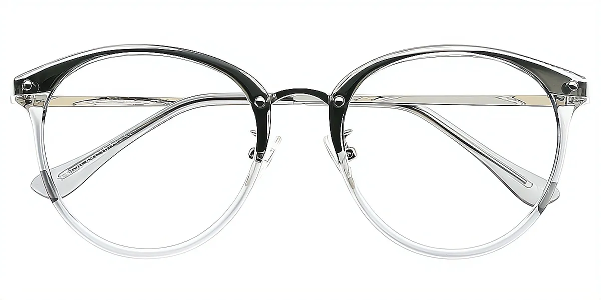Gray Oval Elegant TR90 Eyeglasses