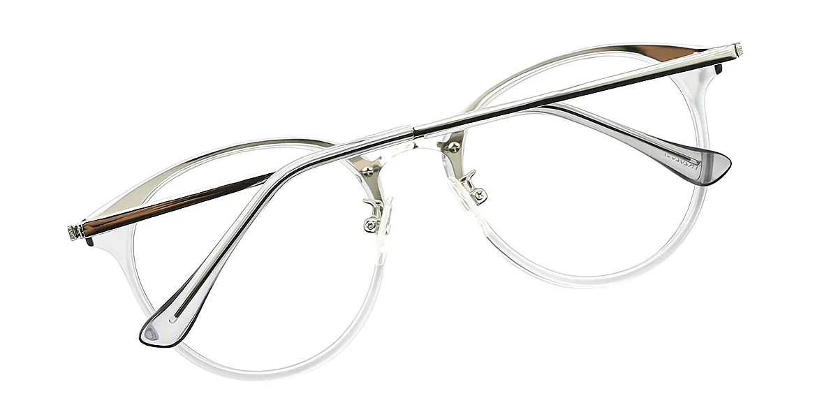 Gray Oval Elegant TR90 Eyeglasses