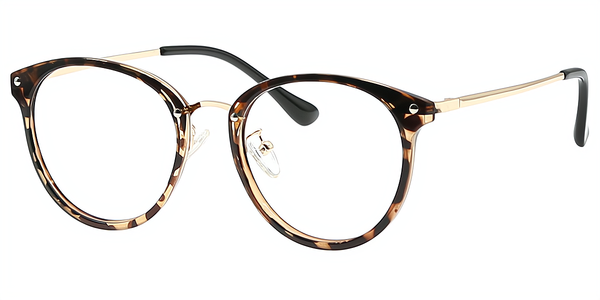 Tortoise Oval Elegant TR90 Eyeglasses