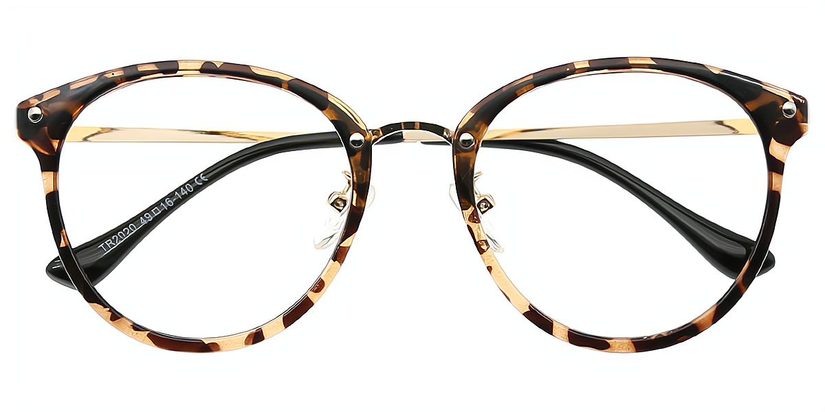 Tortoise Oval Elegant TR90 Eyeglasses