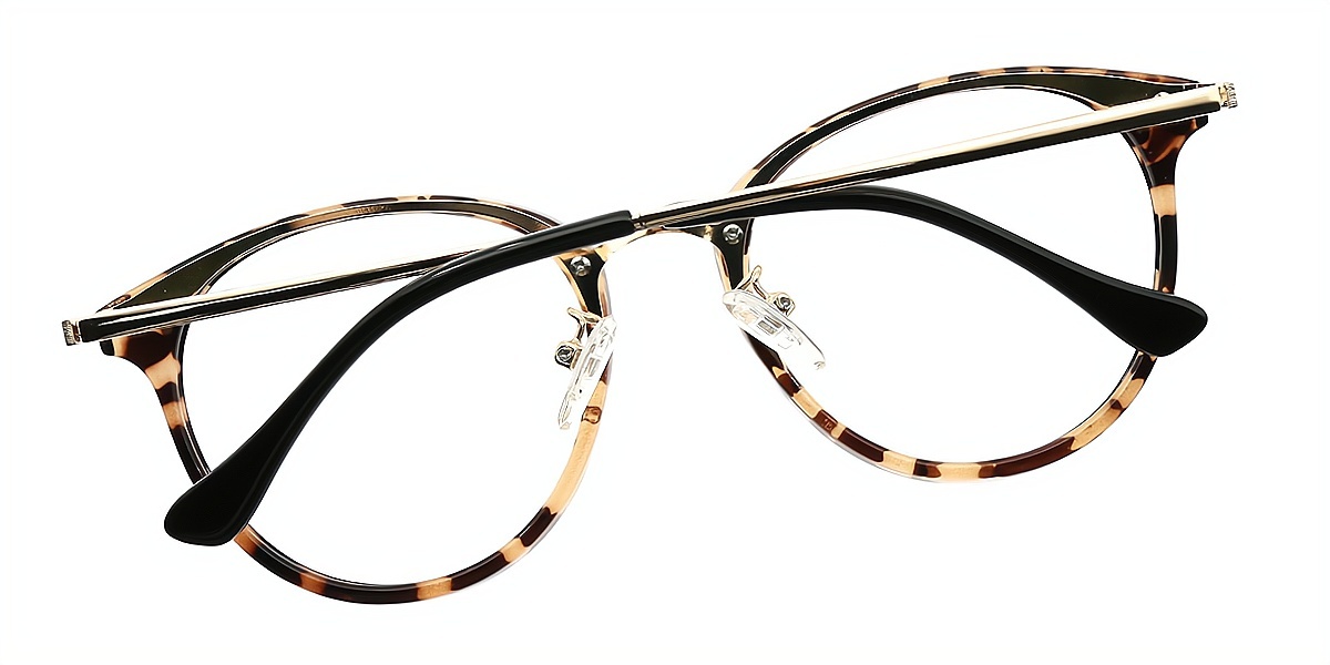 Tortoise Oval Elegant TR90 Eyeglasses