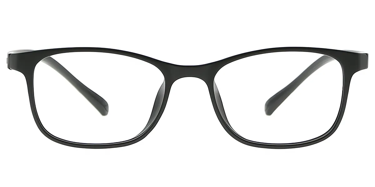 Black Rectangle Simple TR90 Eyeglasses