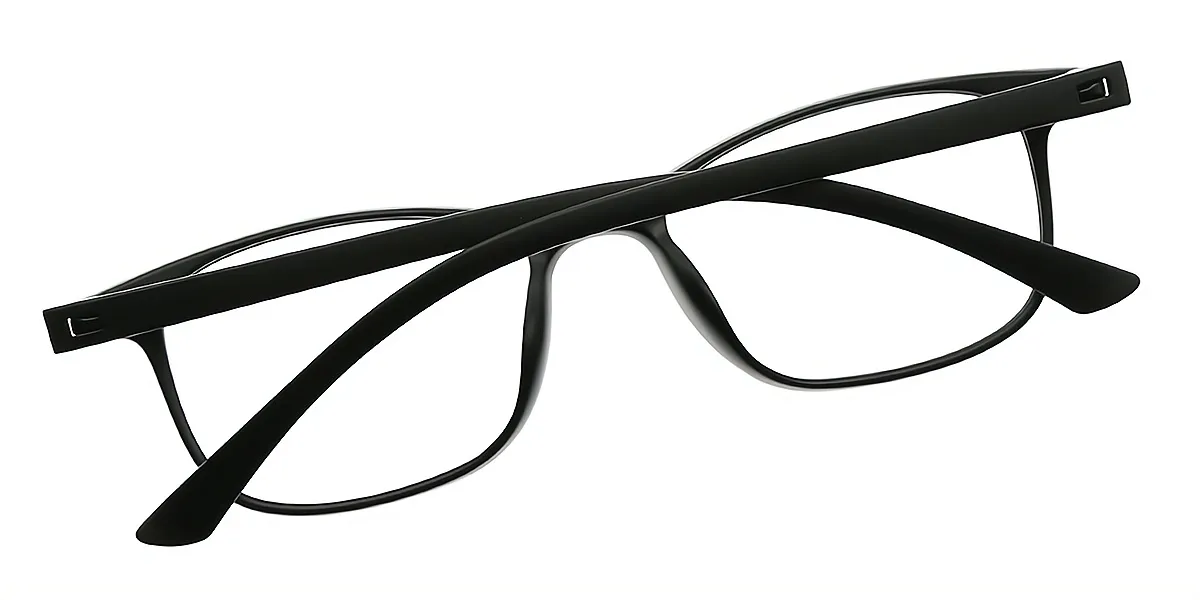Black Rectangle Simple TR90 Eyeglasses