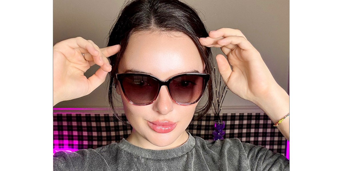 Mix Butterfly Classic Sun-clip TR90 Eyeglasses