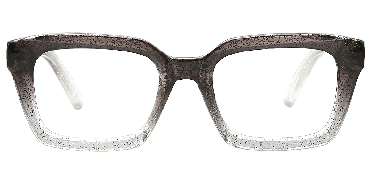 Gray Rectangle Modish Oversized TR90 Eyeglasses