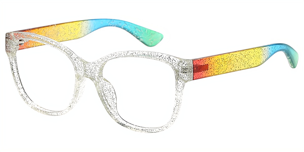 Amity Clear Butterfly Ornate Oversized TR90 Eyeglasses | Muukal.com