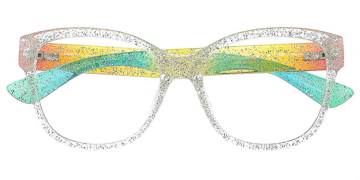 Amity Clear Butterfly Ornate Oversized TR90 Eyeglasses | Muukal.com