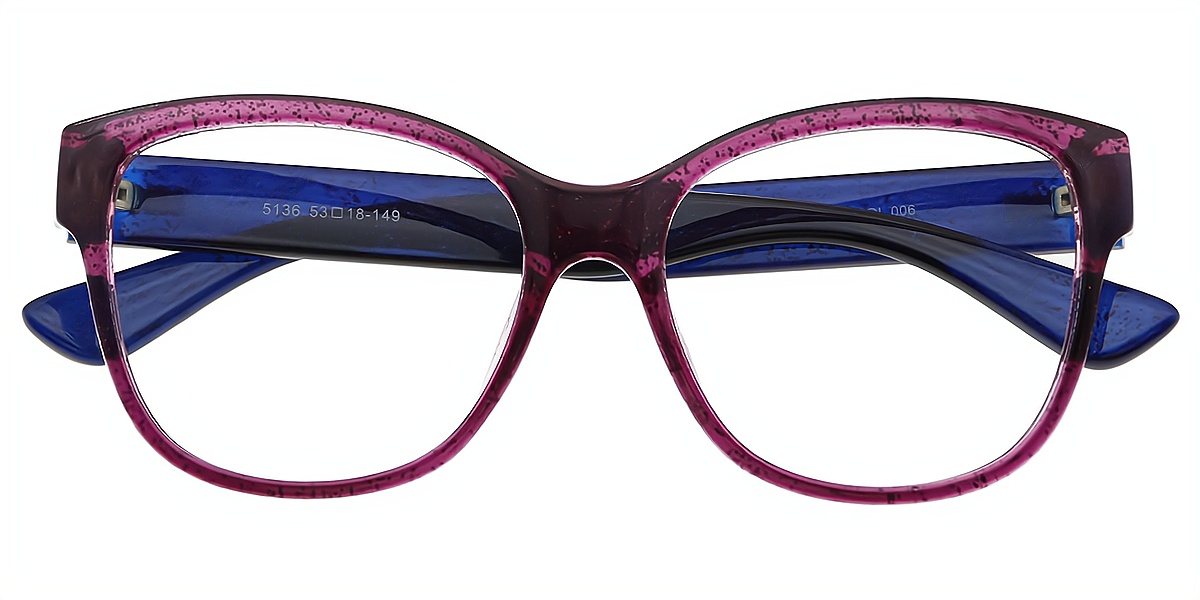 Amity Clear Butterfly Ornate Oversized TR90 Eyeglasses | Muukal.com