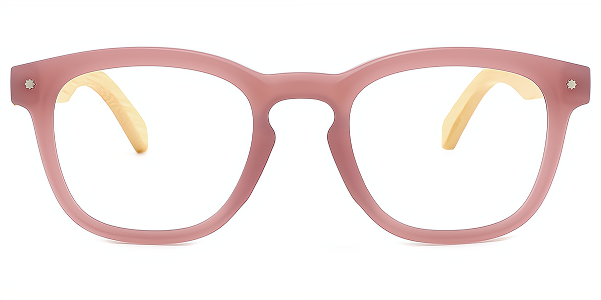 Pink Oval Simple Plastic Eyeglasses