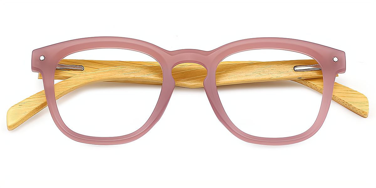 Pink Oval Simple Plastic Eyeglasses