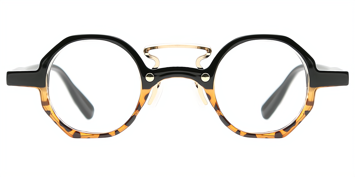 Mix Round Retro Plastic Eyeglasses