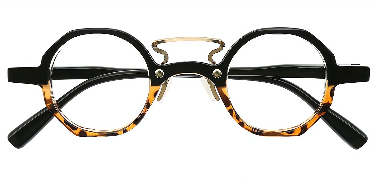 Mix Round Retro Plastic Eyeglasses