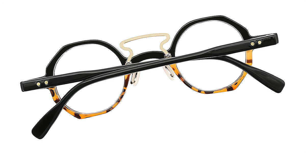 Mix Round Retro Plastic Eyeglasses