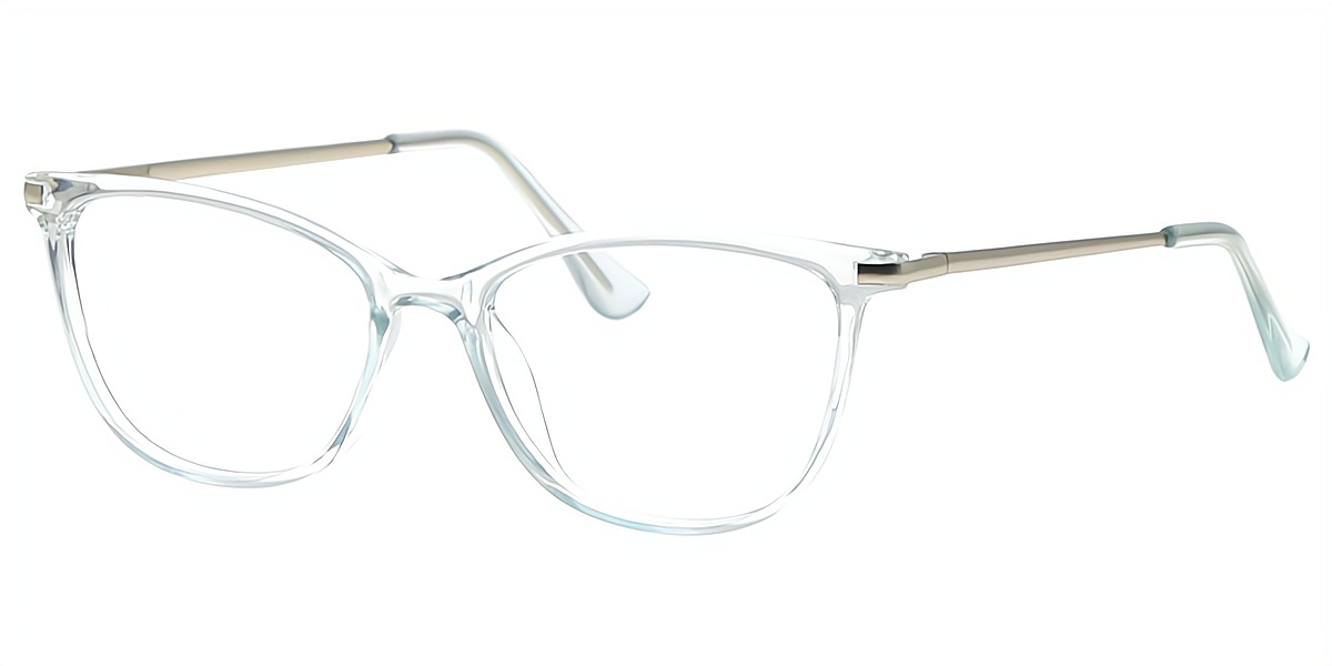 Light Blue Cat Eye Simple TR90 Eyeglasses