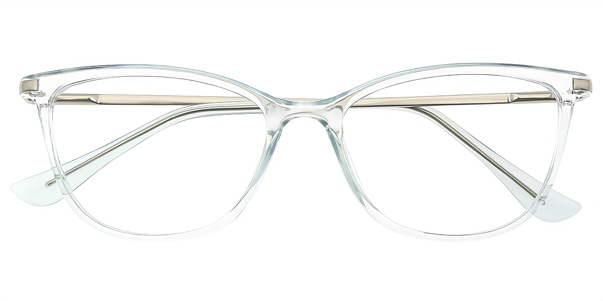 Light Blue Cat Eye Simple TR90 Eyeglasses