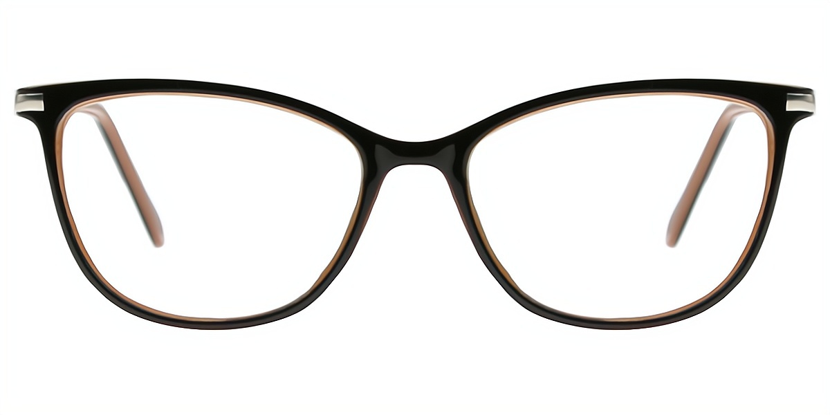 Dark Brown Cat Eye Simple TR90 Eyeglasses