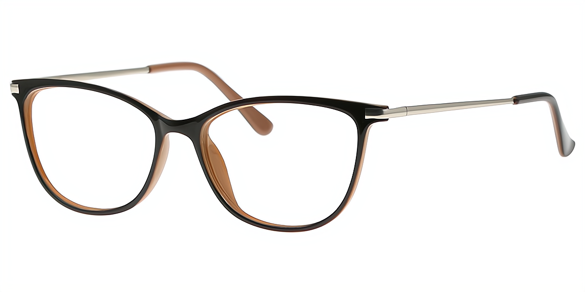 Dark Brown Cat Eye Simple TR90 Eyeglasses