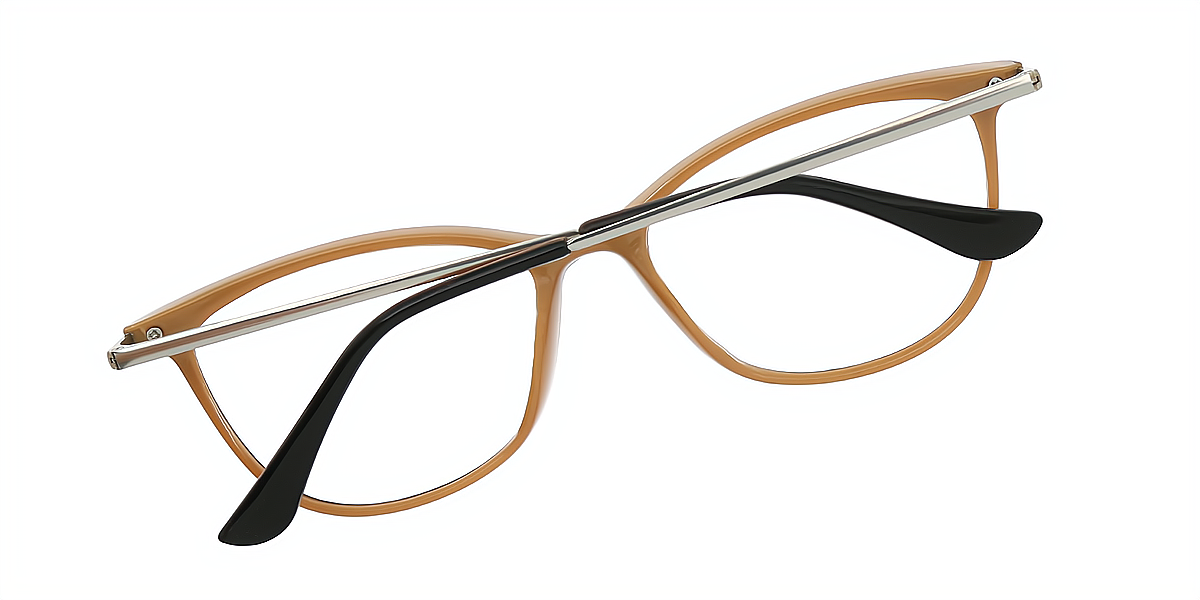 Dark Brown Cat Eye Simple TR90 Eyeglasses