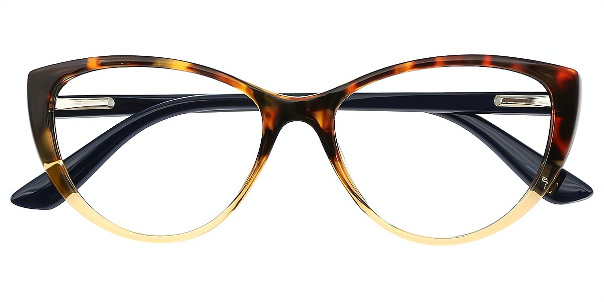 Tortoise Cat Eye Modish TR90 Eyeglasses