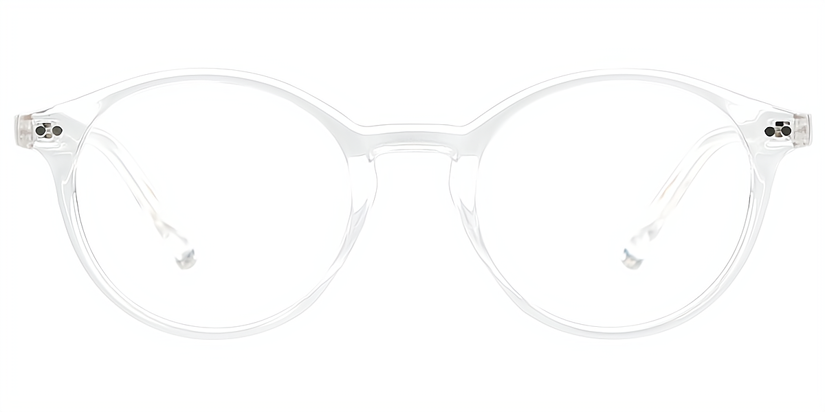 Clear Round Classic Simple TR90 Eyeglasses
