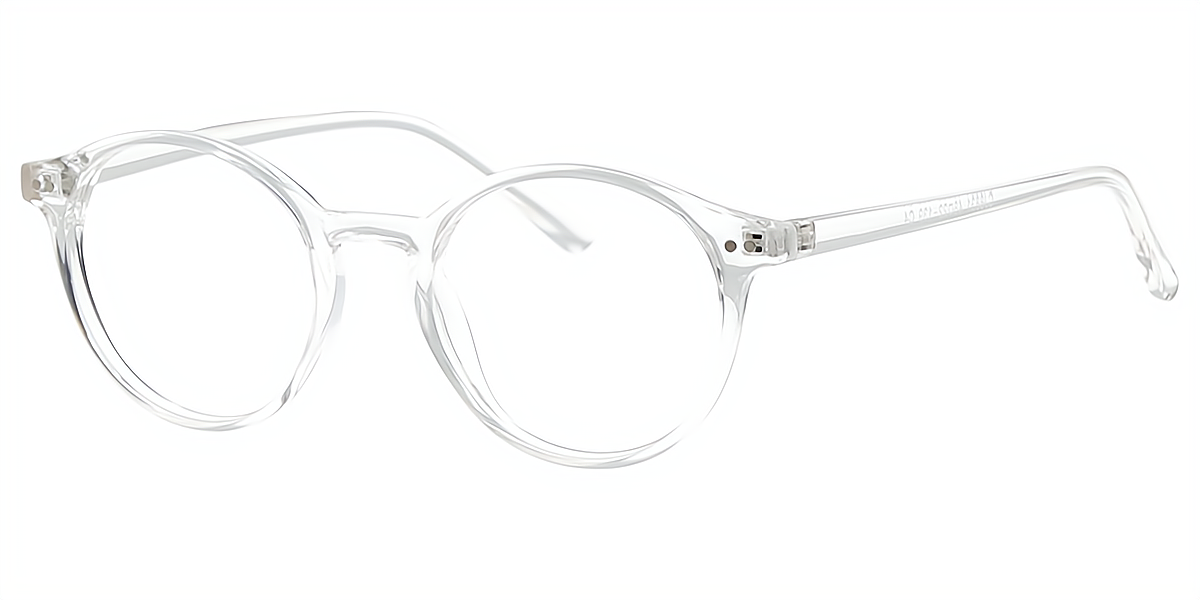 Clear Round Classic Simple TR90 Eyeglasses