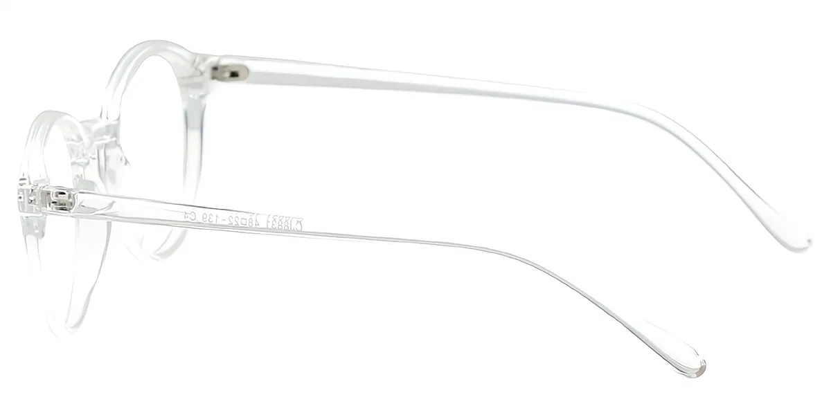 Clear Round Classic Simple TR90 Eyeglasses