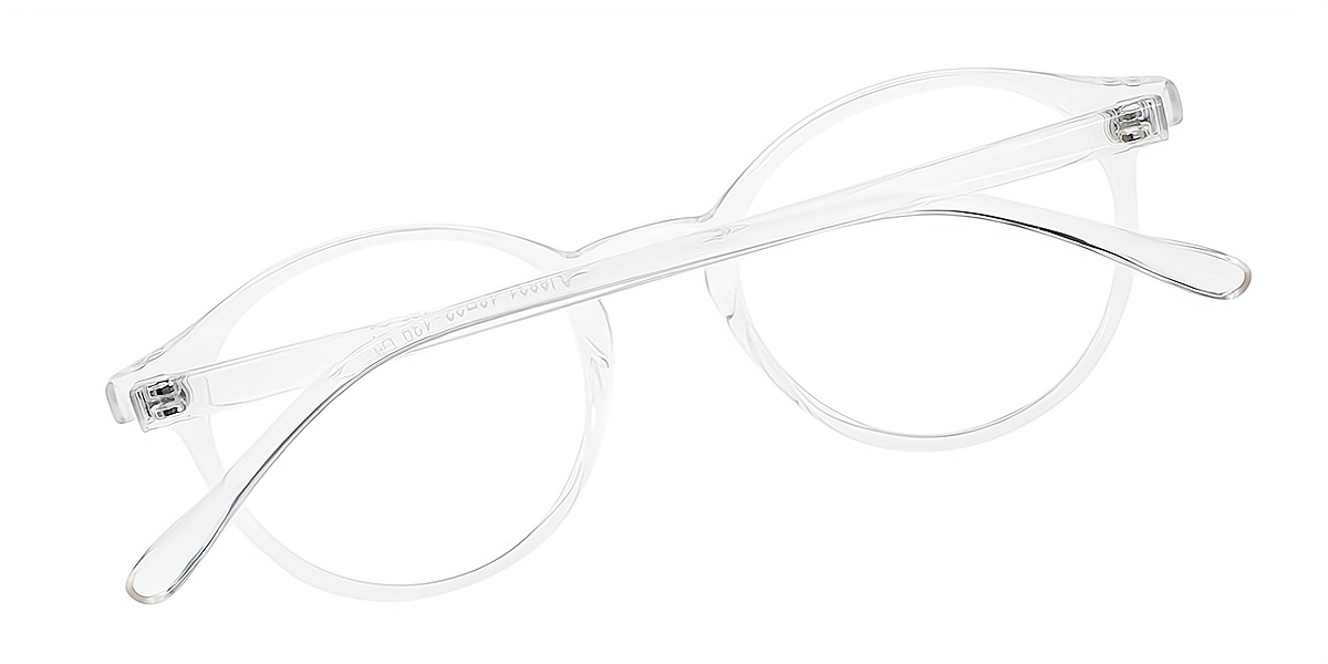 Clear Round Classic Simple TR90 Eyeglasses