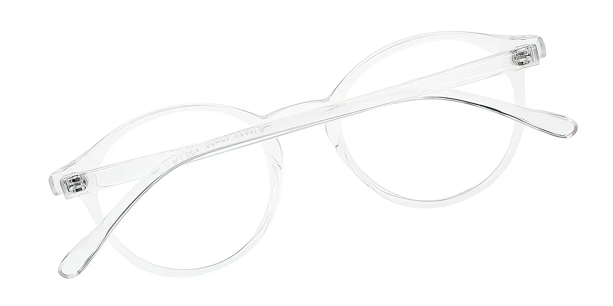 Clear Round Classic Simple TR90 Eyeglasses