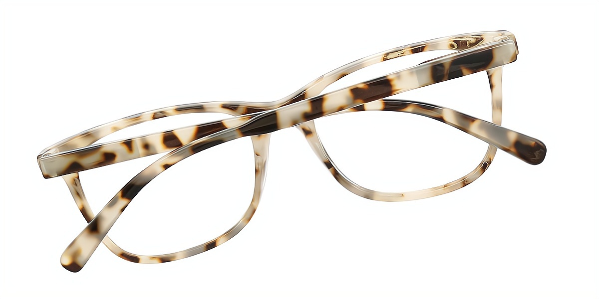 Light Tortoise Horn Classic TR90 Eyeglasses