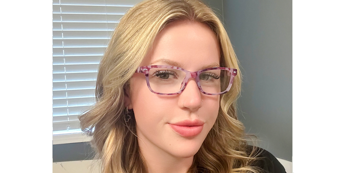 Purple Tortoise Rectangle Elegant Horn TR90 Eyeglasses