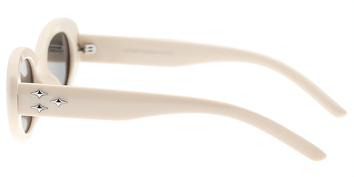 White Oval Retro TR90 Eyeglasses
