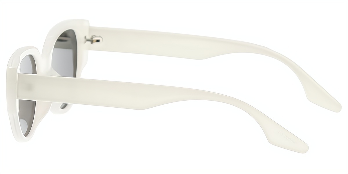 White Oval Chic TR90 Eyeglasses