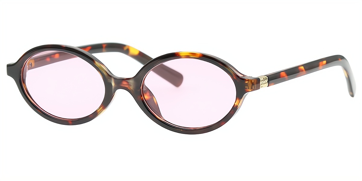 Tortoise Oval Retro TR90 Eyeglasses