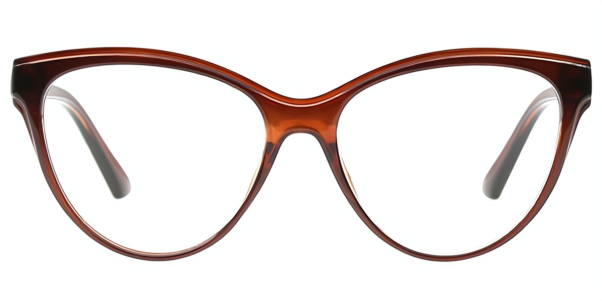 Brown Cat Eye Elegant TR90 Eyeglasses