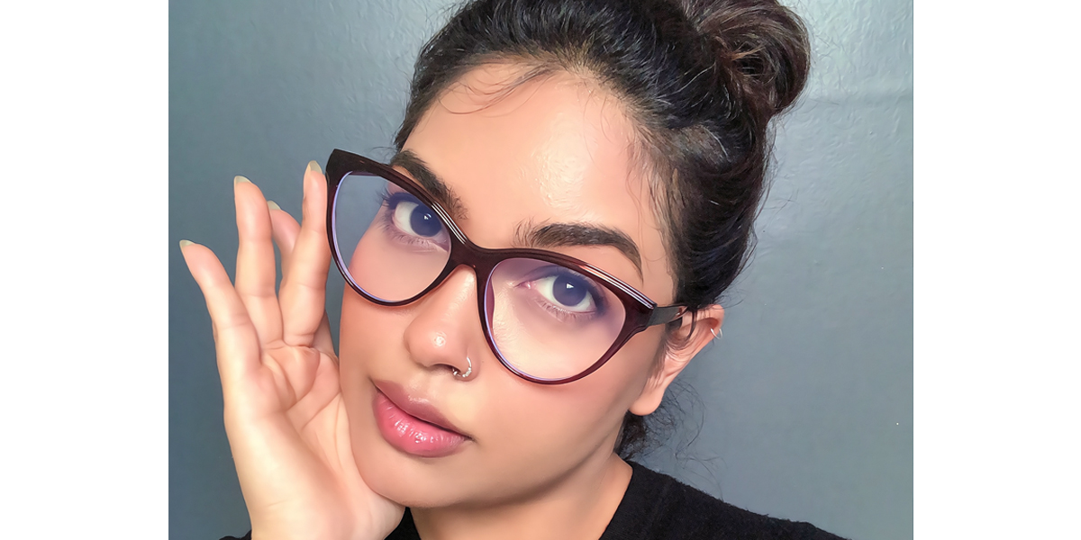 Brown Cat Eye Elegant TR90 Eyeglasses