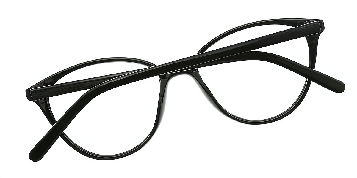 Black Cat Eye Modish TR90 Eyeglasses