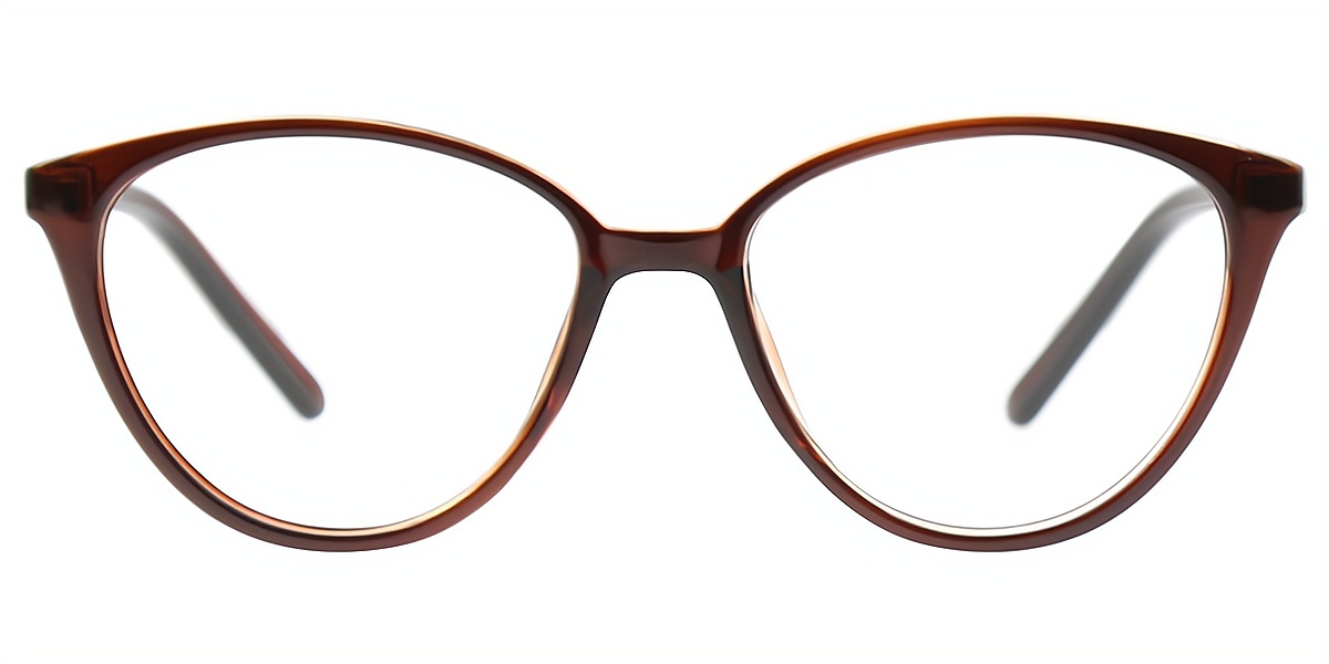 Brown Cat Eye Modish TR90 Eyeglasses