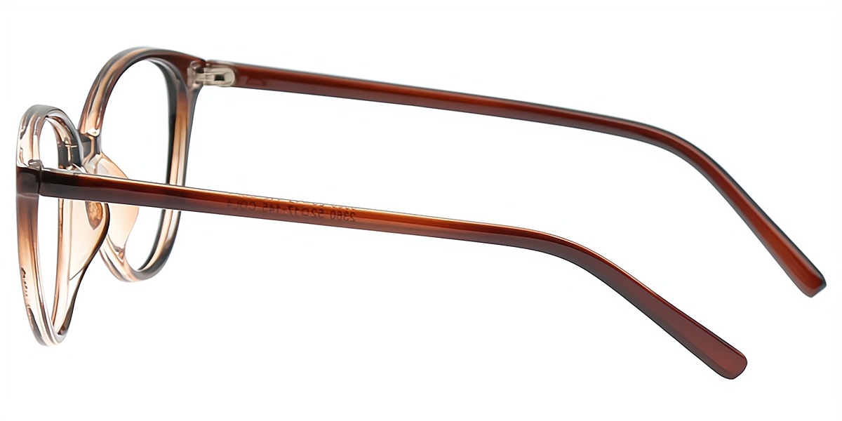 Brown Cat Eye Modish TR90 Eyeglasses