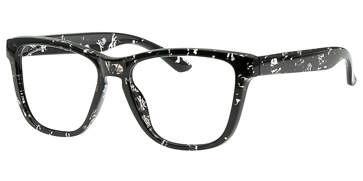 Black Butterfly Hipster Plastic Eyeglasses