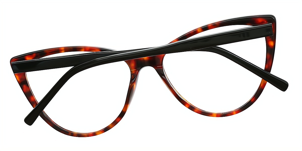 Tortoise Cat Eye Modish Acetate Eyeglasses