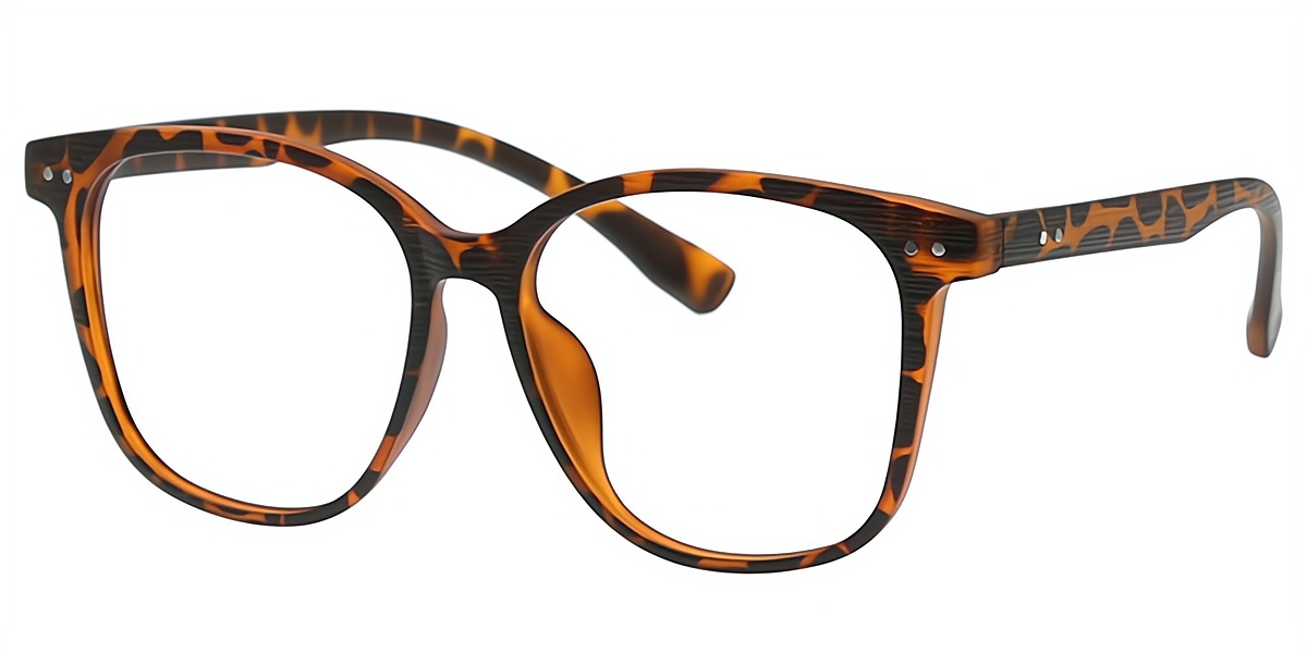 Tortoise Square Classic TR90 Eyeglasses