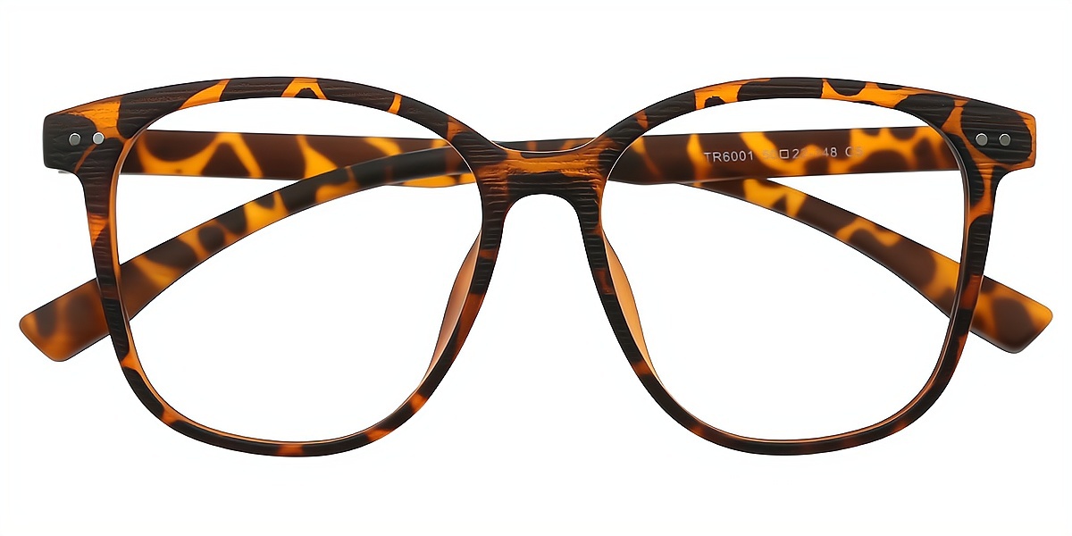 Tortoise Square Classic TR90 Eyeglasses