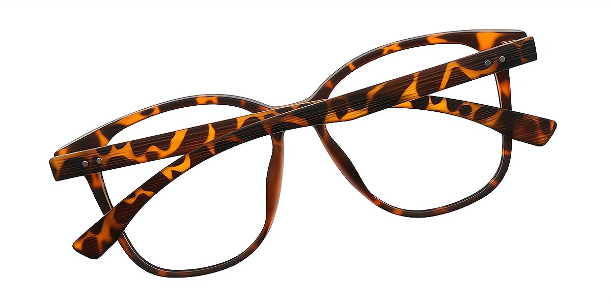 Tortoise Square Classic TR90 Eyeglasses