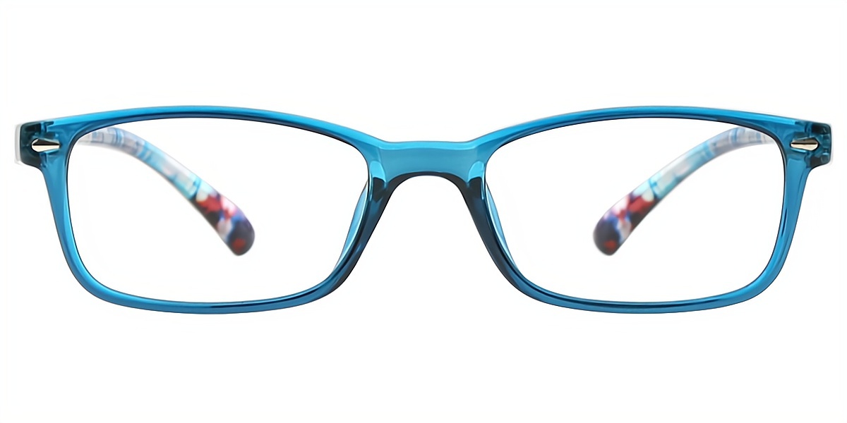 Blue Rectangle Classic TR90 Eyeglasses