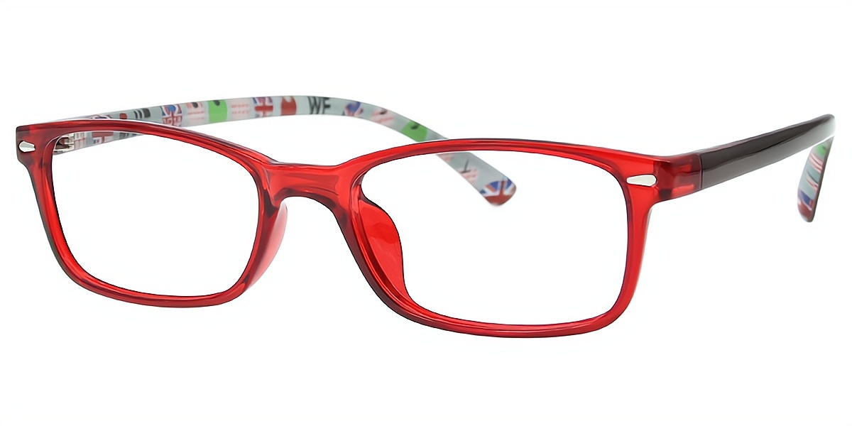 Red Rectangle Classic TR90 Eyeglasses