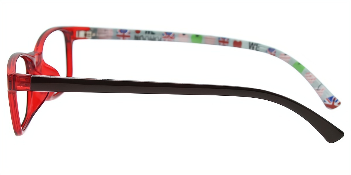 Red Rectangle Classic TR90 Eyeglasses