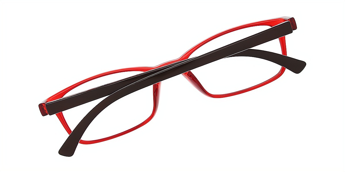 Red Rectangle Classic TR90 Eyeglasses